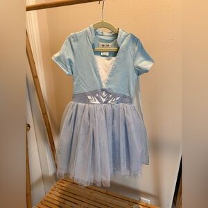 Elsa Frozen 2 Dress ❄️ Crystal Blue Dress with Cape